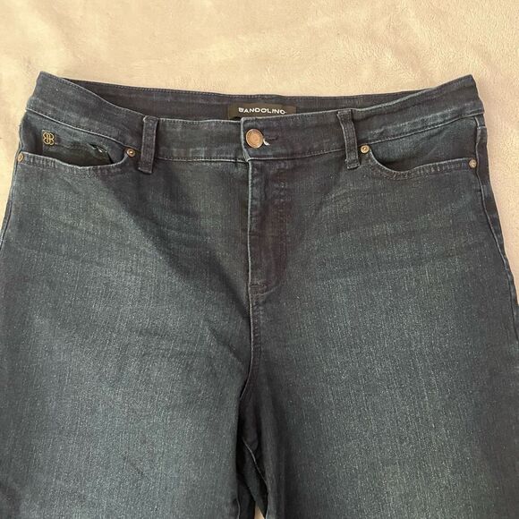 Bandolino Denim Jeans Size 16 Petite Dark Wash - Picture 4 of 6